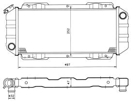 Nrf 504001 - RADIADOR FORD FIESTA 1.0/1,1