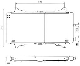Nrf 504009 - RADIADOR FORD ESCORT-III 1.1/1,3/1,