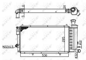  50406A - RADIADOR ALU MECHAN CITROEN C15 1.8