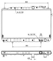 Nrf 504134 - RADIADOR ALU BRAZED HYUNDAI ELANTRA