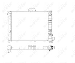 Nrf 504143 - RADIADOR ALU BRAZED SAAB 9000 84-