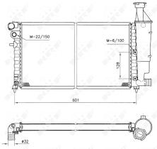  50423 - RADIADOR CU CITROEN SAXO 96-