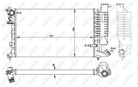 Nrf 50424 - RADIADOR ALU MECHAN CITROEN XSARA 9