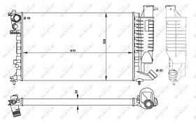 Nrf 50425 - RADIADOR ALU MECHAN CITROEN XSARA 9