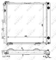 Nrf 504258 - RADIADOR ALU BRAZED MERCEDES S-CLAS
