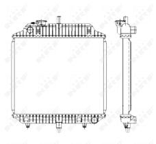 Nrf 504271 - RADIADOR ALU BRAZED MERCEDES MB100