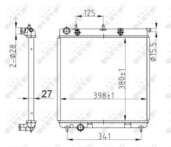 Nrf 50429 - RADIADOR ALU BRAZED CITROEN C2 03-