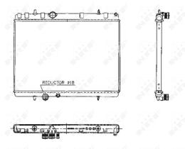 Nrf 50436 - RADIADOR ALU BRAZED PEUGEOT 407 04-