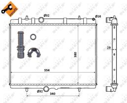 Nrf 50437 - RADIADOR ALU BRAZED CITROEN BERLING