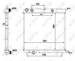 Nrf 50439 - RADIADOR ALU BRAZED CITROEN C3 08-