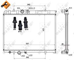 Nrf 50440 - RADIADOR ALU BRAZED CITROEN C4 04-