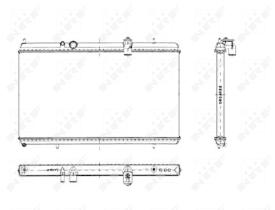 Nrf 50444 - RADIADOR ALU BRAZED CITROEN C5 04-