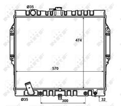 Nrf 50449 - RADIADOR ALU BRAZED MITSUBISHI PAJE