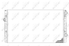 Nrf 50454 - RADIADOR ALU MECHAN VW GOLF 91-