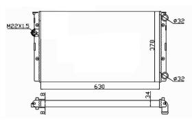 Nrf 50455 - RADIADOR ALU MECHAN VW GOLF 91-