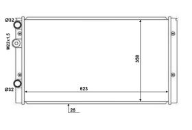 Nrf 50457 - RADIADOR ALU BRAZED SEAT AROSA 97-