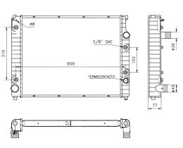 Nrf 50462 - RADIADOR JAGUAR XJ 6 2.983,2/3,6/4,