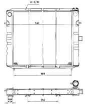 Nrf 504652 - RADIADOR OPEL - VAUXHALL REKORD E 2
