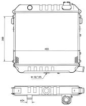 Nrf 504654 - RADIADOR OPEL ASCONA A/KADETT C/MAN