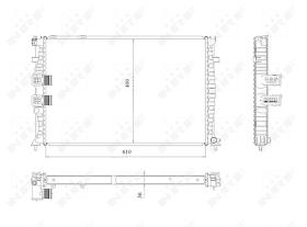 Nrf 50468 - RADIADOR ALU BRAZED CITROEN XANTIA