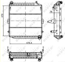  50473 - RADIADOR CU DEUTZ AGROTRON 1013 6-C