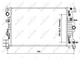 Nrf 50476 - RADIADOR ALU BRAZED CHEVROLET AVEO