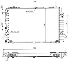Nrf 50532 - RADIADOR ALU BRAZED AUDI 80 91-