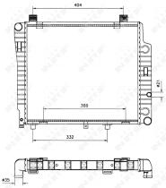 Nrf 50533 - RADIADOR ALU BRAZED MERCEDES 200 85