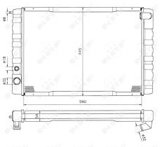 Nrf 505402 - RADIADOR CU VOLVO 240 82-