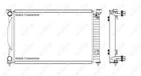  50543 - RADIADOR ALU BRAZED AUDI A4 04-