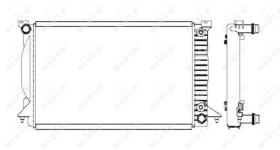 Nrf 50544 - RADIADOR ALU BRAZED AUDI A4 00-