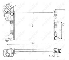  50559 - RADIADOR ALU BRAZED MERCEDES SPRINT