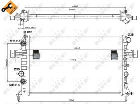 Nrf 50562 - RADIADOR ALU BRAZED OPEL VAUXHALL A