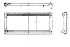 Nrf 505655 - RADIADOR SEAT TOLEDO 1.6 CL/GL/1,8I