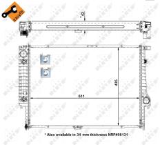  50566 - RADIADOR ALU BRAZED BMW 530I 88-