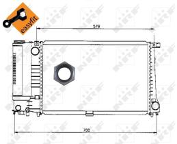  50568 - RADIADOR ALU BRAZED BMW 520I 89-