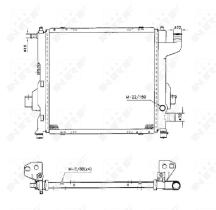 Nrf 50569 - RADIADOR ALU BRAZED RENAULT TWINGO