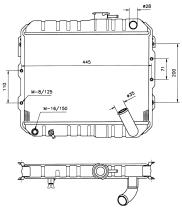 Nrf 505704 - RADIADOR MITSUBISHI COLT 1.2 EL/GL/