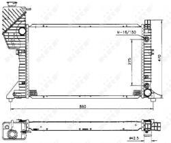  50574 - RADIADOR ALU BRAZED MERCEDES SPRINT