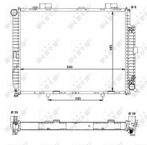  50575 - RADIADOR ALU BRAZED MERCEDES E300 9