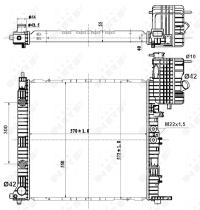  50581 - RADIADOR ALU BRAZED MERCEDES V-CLAS