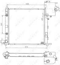  50582 - RADIADOR ALU BRAZED MERCEDES V-CLAS