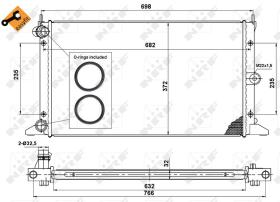  50592 - RADIADOR ALU MECHAN FORD GALAXY 02/