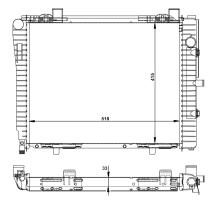 Nrf 50593 - RADIADOR ALU BRAZED MERCEDES C200 9