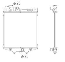 Nrf 506082 - RADIADOR DAIHATSU CHARADE 83-