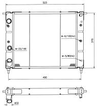 Nrf 506259 - RADIADOR RENAULT CLIO /EXPRESS-II /