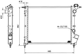 Nrf 506265 - RADIADOR RENAULT R 19 1.4 TR/GTR/TR