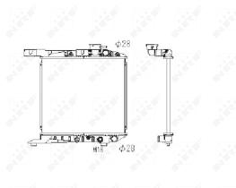 Nrf 506300 - RADIADOR ALU BRAZED HONDA CIVIC 84-