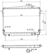 Nrf 506351 - RADIADOR HONDA ACCORD 1.8 4.W.D