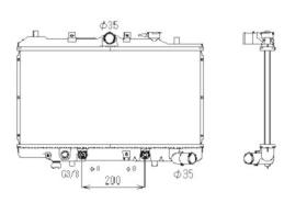 Nrf 506511 - RADIADOR CU MAZDA 323 85-